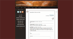 Desktop Screenshot of lowbrow.org